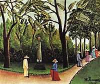 The Monument to Chopin in the Luxembourg Gardens, 1909, rousseau