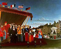 The Representatives of Foreign Powers Coming to Greet the Republic as a Sign of Peace, 1907, rousseau