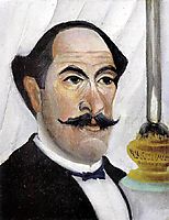 Self-portrait of the Artist with a Lamp, 1903, rousseau