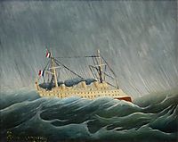The storm tossed vessel, c.1899, rousseau