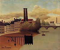 View of the Outskirts of Paris, 1896, rousseau