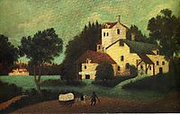 Wagon in Front of the Mill, 1879, rousseau