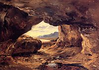The Cave in a Cliff near Granville, c.1833, rousseautheodore