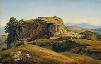 Hilly landscape, Auvergne, c.1830, rousseautheodore