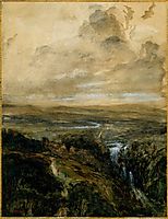 Landscape in the Auvergne, c.1830, rousseautheodore