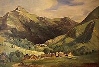 Landscape at Vigerie, valley Santoire, Auvergne, c.1830, rousseautheodore