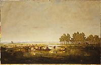 Marshland in Les Landes, c.1853, rousseautheodore