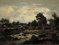Mountain landscape near Fontainebleau, c.1852, rousseautheodore