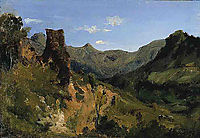 Valley in the Auvergne Mountains, 1830, rousseautheodore