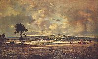 View of the plain of Montmartre X effect of storm, rousseautheodore