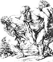 Bacchus or Silenus and Satyrs, 1616, rubens
