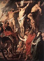 Christ on the cross between two thieves, 1619-20, rubens