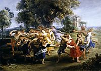 Dance of the Italian villagers, 1636, rubens