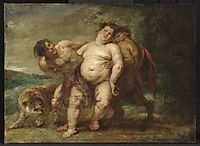 Drunken Bacchus with Faun and Satyr, rubens