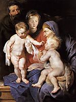 The Holy Family with Saints Elizabeth and John the Baptist, 1614, rubens