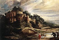 Landscape with the ruins of Mount Palatine in Rome, 1608, rubens