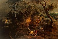 Landscape with Stone Carriers, c.1620, rubens
