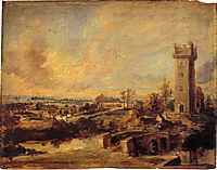 Landscape with Tower, c.1638, rubens