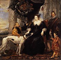 Portrait of Lady Arundel with her train, 1620, rubens