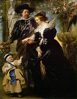 Rubens, his wife Helena and their son Peter Fourment Paul, 1639, rubens