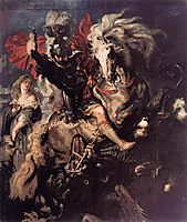 Saint George and the Dragon, 1606-10, rubens