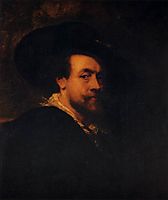 Self-portrait with hat, 1623-25, rubens