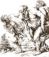 Silenus (or Bacchus) and Satyrs, c.1616, rubens