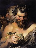 Two Satyrs, 1618-19, rubens