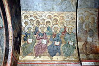 The Last Judgement: Angels and apostles, 1408, rublev