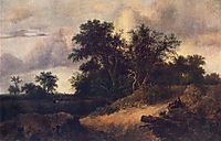 Landscape with a House in the Grove, 1646, ruisdael