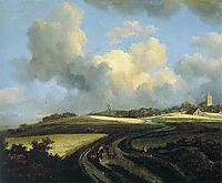 Road through Corn Fields near the Zuider Zee, 1662, ruisdael