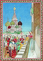 Illustration for the coronation album, ryabushkin