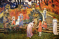 The Garden of Felicien Rops at Essone, 1910, rysselberghe