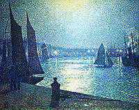 Moonlight Night in Boulogne, rysselberghe