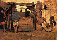 Moroccan Butcher Shop, 1882, rysselberghe
