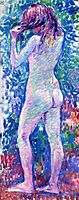 Nude from Behind, Fixing Her Hair, rysselberghe