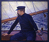 Paul Signac at the Helm of Olympia, 1896, rysselberghe