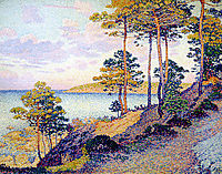 The Pointe St. Pierre at St. Tropez, 1896, rysselberghe
