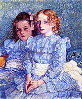 Portrait of Helene and Michette Guinotte, 1901, rysselberghe