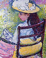 Portrait of Jeanne Pissarro, 1895, rysselberghe