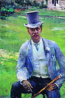 Portrait of Octave Maus as Dandy, 1885, rysselberghe