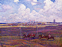The Race Track at Boulogne sur Mer, 1900, rysselberghe