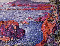 Rocks at Antheor, 1906, rysselberghe