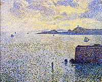 Sailboats and Estuary, 1892, rysselberghe