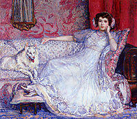 The Woman in White (Portrait of Madame Helene Keller), 1907, rysselberghe