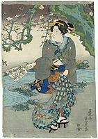 Woman under Flowering Tree, sadatora