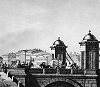 Anichkov bridge in St. Petersburg, c.1830, sadovnikov