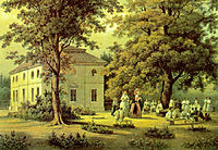 School for Peasants Children in Verkiai, 1848, sadovnikov