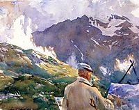 Artist in the Simplon, sargent