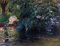 A Backwater, Calcot Mill near Reading, 1888, sargent